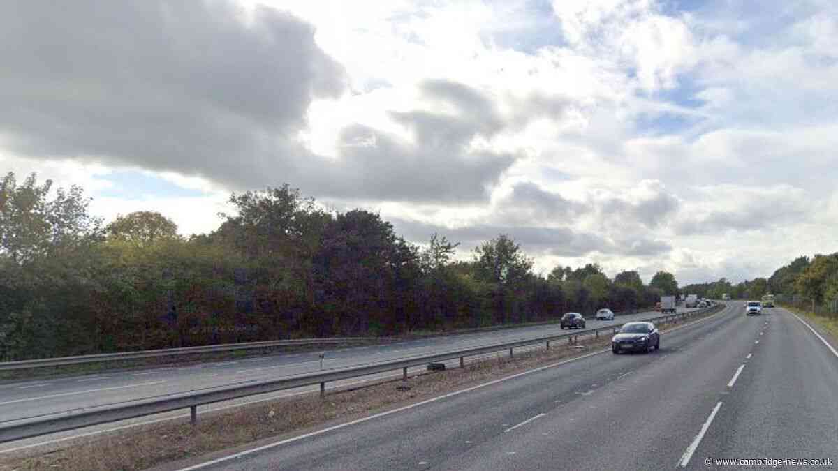 Person rushed to hospital with serious injuries after A14 crash