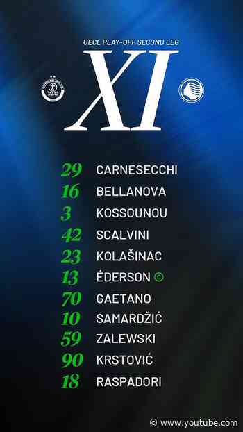 Hapoel Tel Aviv-Atalanta | Our Starting XI | 2026/27 UECL play-off 2nd leg