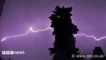 In pictures: Lightning strikes illuminate stormy West Midlands