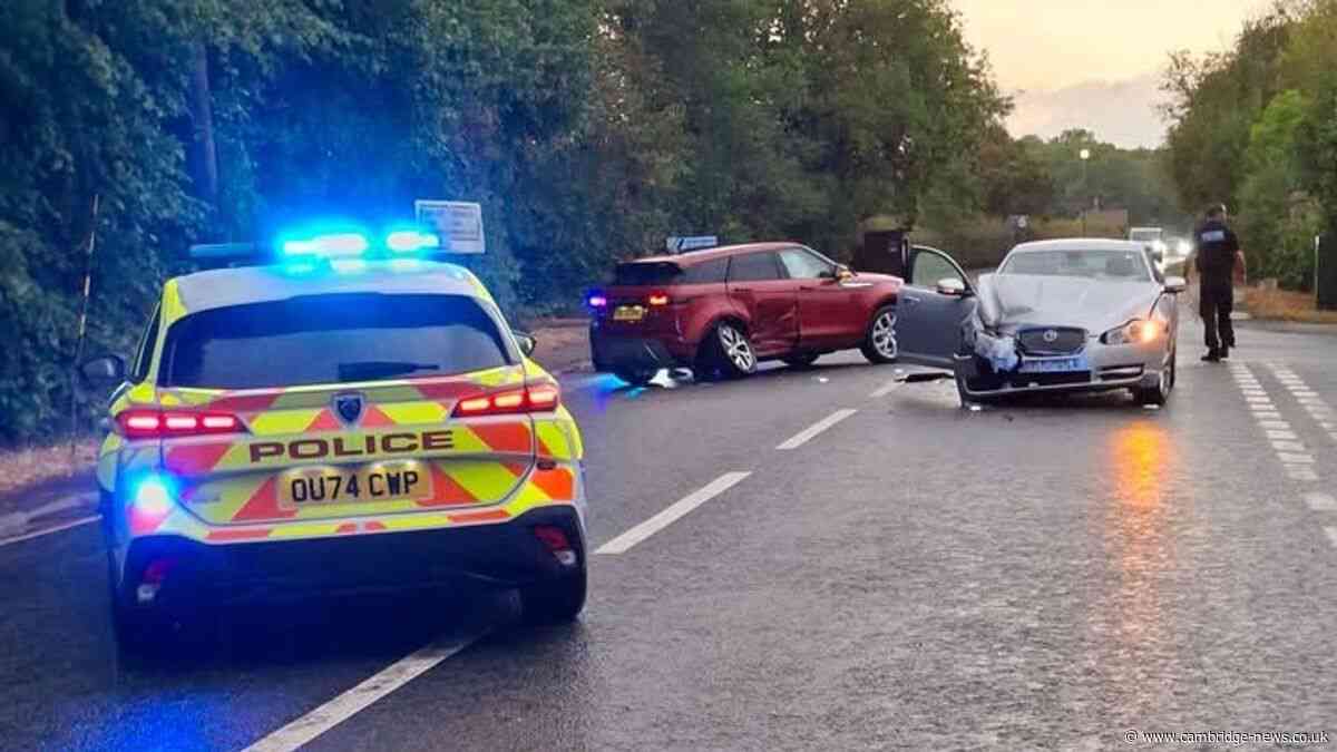 Village road closed for two hours after crash