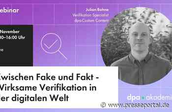 Verifikation - Desinformationen, Manipulation und Fake News erkennen l dpa-Akademie