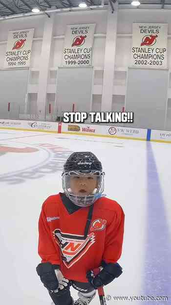 Kid’s a certified yapper. #shorts #hockey #hockeyinnj #youth #kids #sports #njdevils #nhl #genalpha