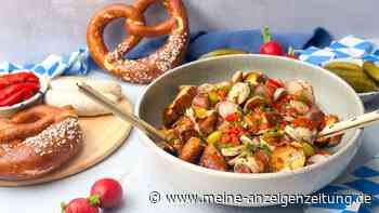 Deftig und bayerisch: Dieser Weißwurstsalat stellt jeden anderen Wurstsalat in den Schatten