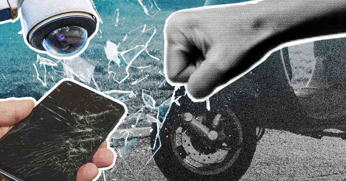 Op koningsnacht deelt P. (19) klappen uit en een maand later vernielt hij met zijn scooter een wasbox