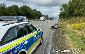 Landau –  Motorradfahrerin (25) bei Unfall an A65-Anschlussstelle schwer verletzt
