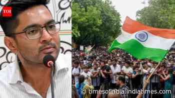 'Students forced Delhi zamindars to bow': Abhishek Banerjee takes dig at Centre over CJP protest