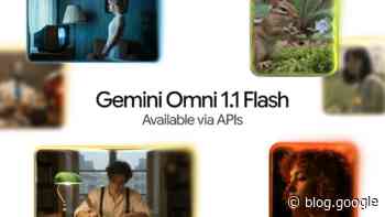 Gemini Omni 1.1 Flash lets you build with more control