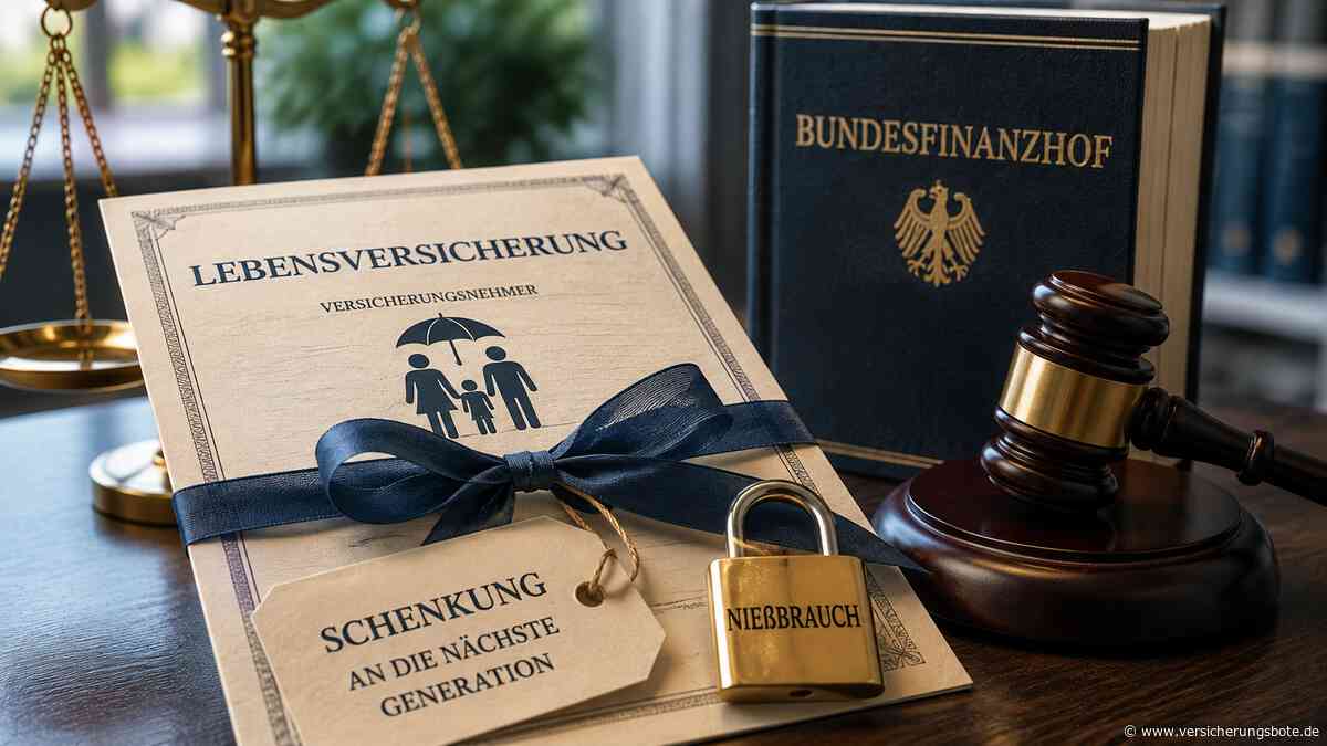 Nießbrauch: Bundesfinanzhof entscheidet über Schenkung einer Lebensversicherung