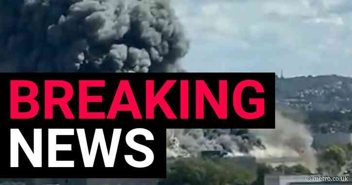 Smoke seen across London after massive fire breaks out near Wembley Stadium