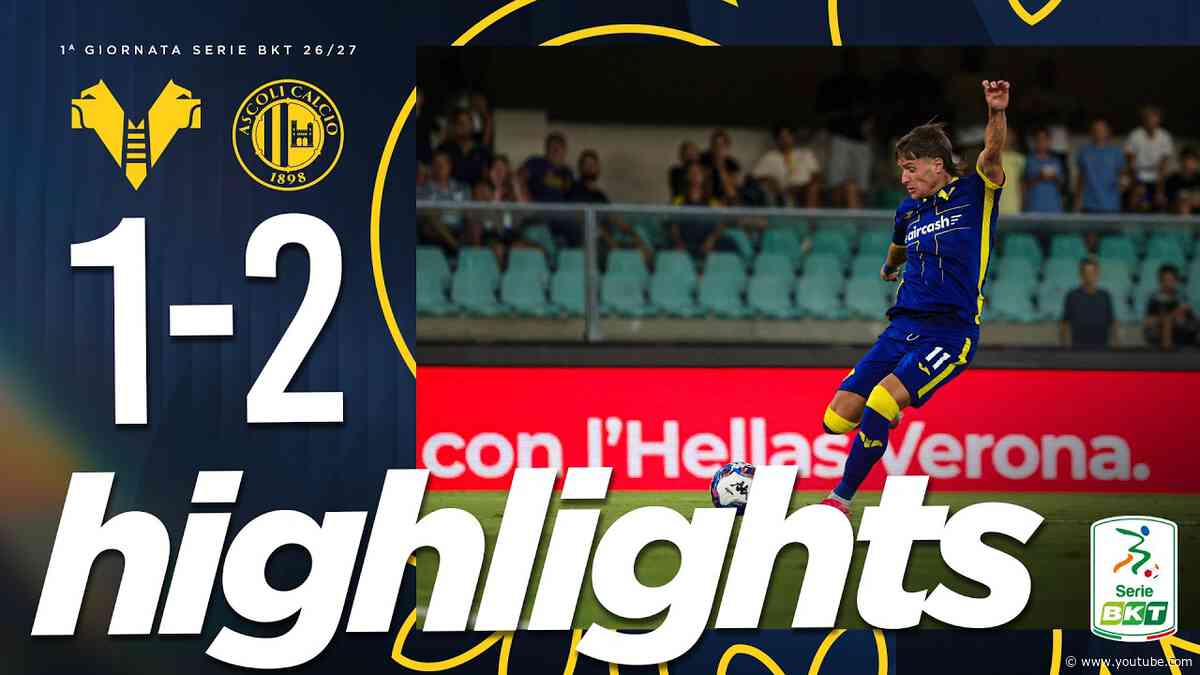 Highlights Serie BKT 2026/27 | Hellas Verona-Ascoli 1-2