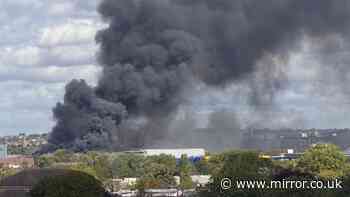 Wembley fire - live: Huge 'explosion' near stadium with 125 firefighters at Neasden scene