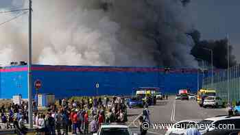 Warehouse burns near St Petersburg as Ukraine targets Ozon sites