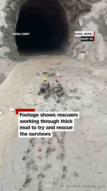 Nepali army rescues people from hydro power plant tunnel