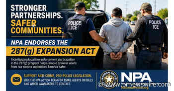 The National Police Association Endorses the 287(g) Expansion Act