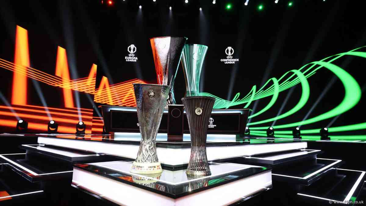 UEFA Europa League, Conference League draw LIVE: Bournemouth, Sunderland both get AC Milan, Palace meet Lyon