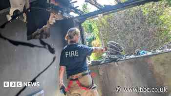 Family left with nothing as bonfire spreads to home