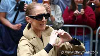 Celine Dion makes her first public appearance in two years as she shares an emotional reunion with fans outside Paris hotel ahead of her stage comeback
