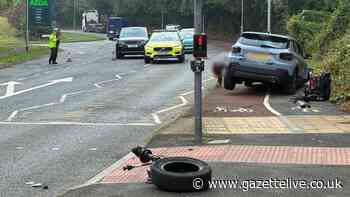 Portrack Lane hour-long closure after man injured in two-vehicle crash