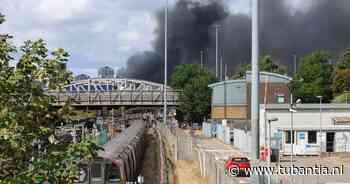 Grote brand nabij Wembleystadion in Londen