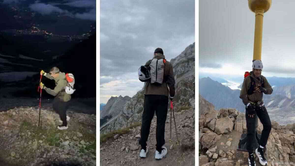 Erkannt? A-Promi besteigt Zugspitze – Wanderer ergattern gemeinsames Foto
