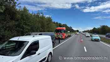 Uur vertraging na ongeluk op A2 bij Valkenswaard