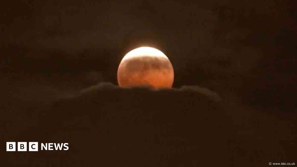 Watch: Stargazers around the world glimpse 'Blood Moon' lunar eclipse