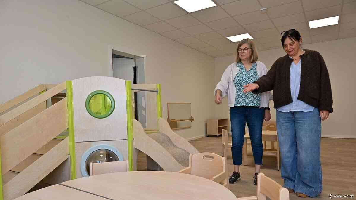 Grellgrün und lebensfroh: Neue Kita St. Georg eröffnet Anfang September