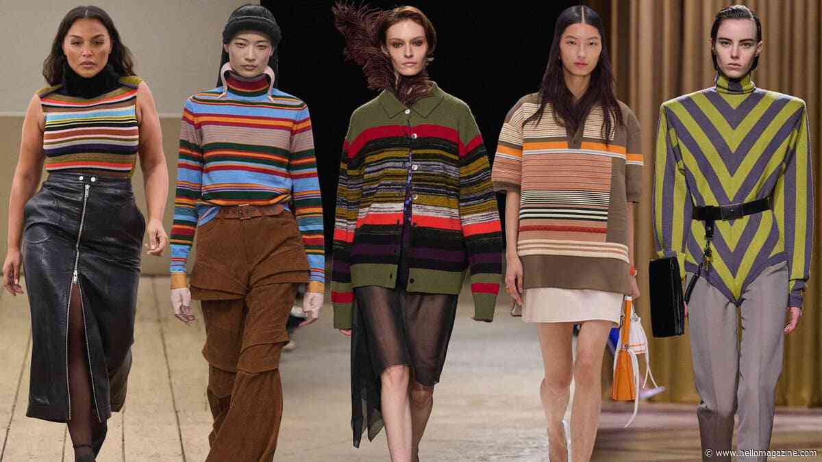 It's official, retro stripes are about to dominate autumn knitwear
