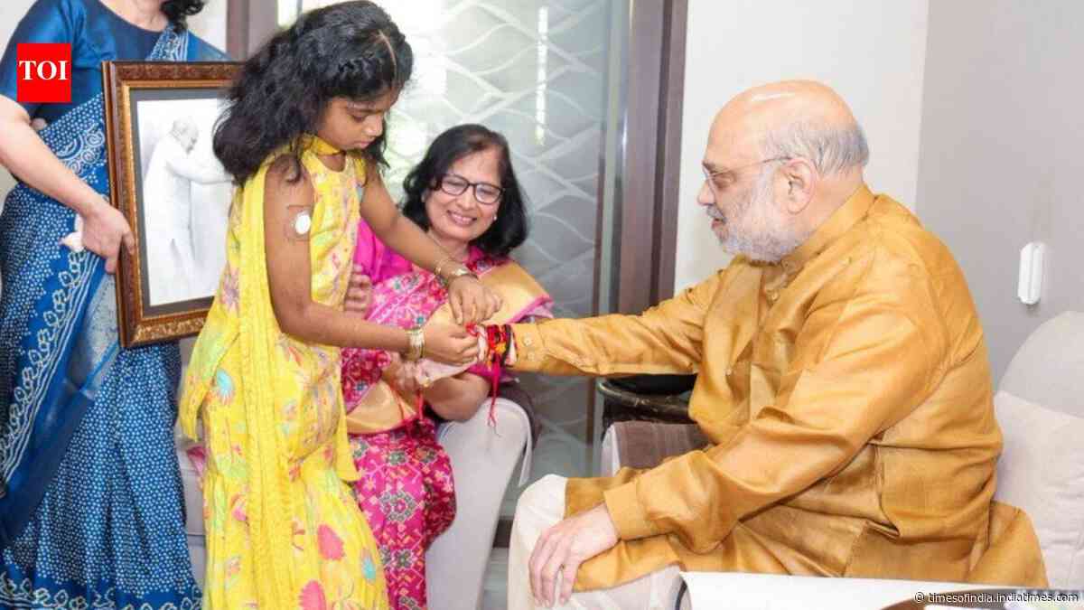 'Free insulin for life': Amit Shah celebrates Rakshabandhan with girls diagnosed with diabetes
