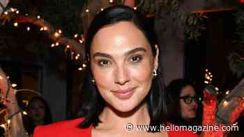 Gal Gadot turns up the heat in dangerously plunging red dress at star-studded party