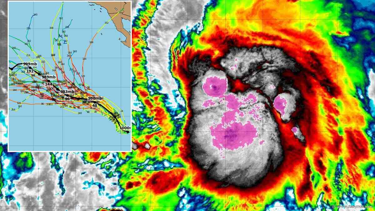 Tropical Storm Karina could become monster Category 3 hurricane as TWO major models suddenly show ominous path to California