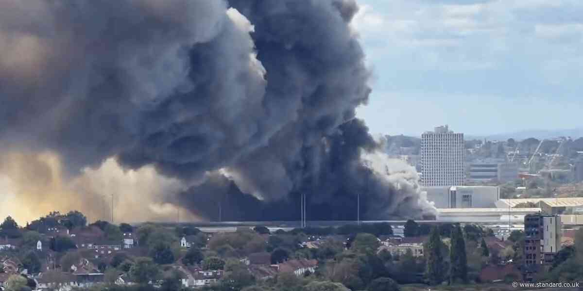 Neasden fire LIVE: Huge blaze near Wembley Stadium sparks Tube and rail chaos as smoke billows across sky
