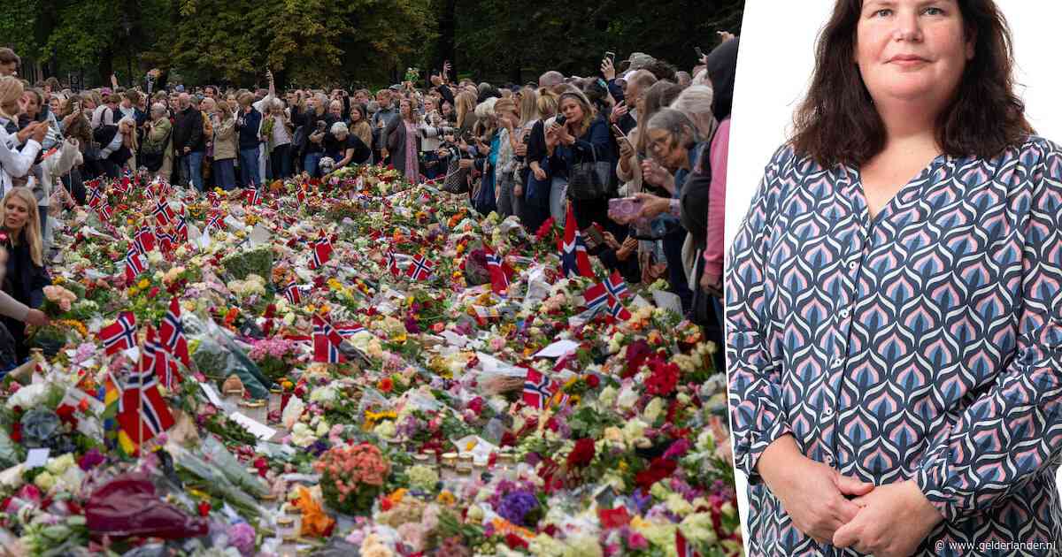 Verslaggever Sanne ziet in Noorwegen veel emotie na dood koning: ‘Mensen staan hier openlijk te huilen’