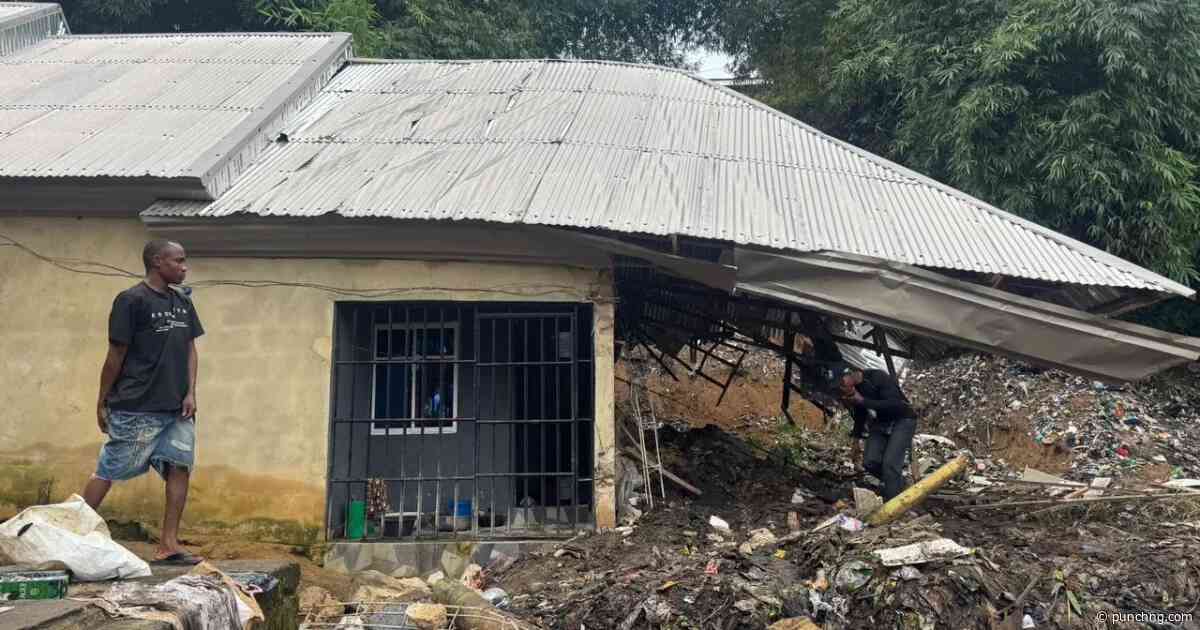 Two die as refuse dump collapses on building in Cross River