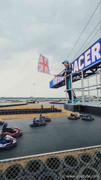 George treated Brackley and Brixworth team members to a kart day at Silverstone 🏁 #f1 #mercedesf1