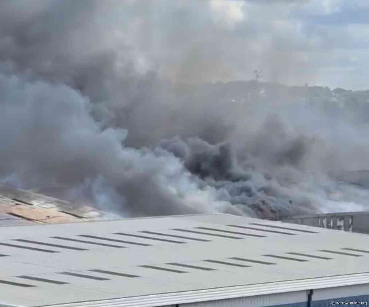 Huge Wembley fire sends smoke across North West London as 125 firefighters tackle blaze