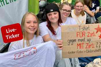 NRW-Tag in Münster: Fans warten auf Zartmann
