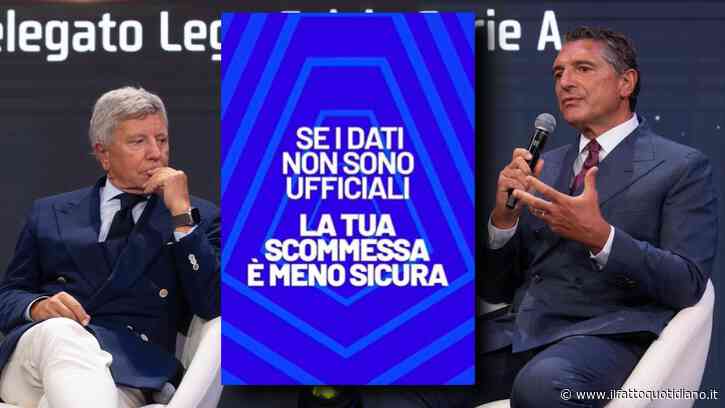 “Se i dati non sono ufficiali, la tua scommessa è meno sicura”: così la Serie A specula sull’azzardo. La nuova campagna per racimolare soldi dai “True data”
