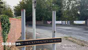 'Pink Panther-esque' theft of town sign... again