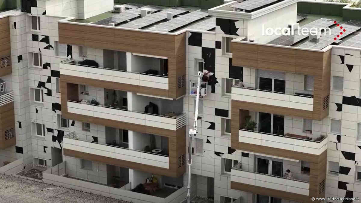 Palazzo “crivellato” dalla grandine nel Bresciano: “Chicchi grandi come palle da baseball”