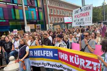 Psychotherapeuten tragen Protest auf die Straße