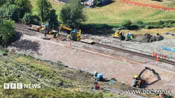 Railway line on course to reopen after train derailment