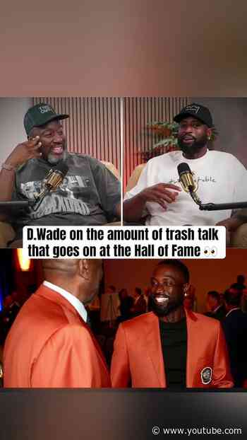 D.Wade reveals how much trash talking goes on at the Hall of Fame 😳