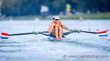 Roos de Jong en Benthe Boonstra grijpen na bloedstollende strijd zilver in dubbeltwee