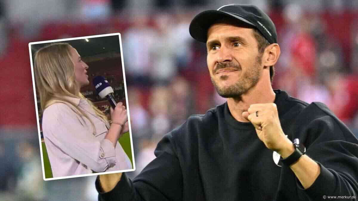 Freiburg-Coach enthüllt Schwangerschaft von Moderatorin live im TV