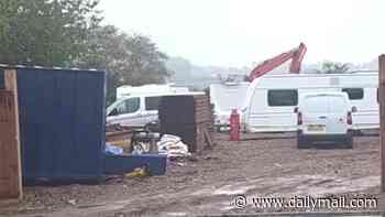 Travellers start 'Bank Holiday land grab' early as they begin 'illegal construction works' ahead of long weekend