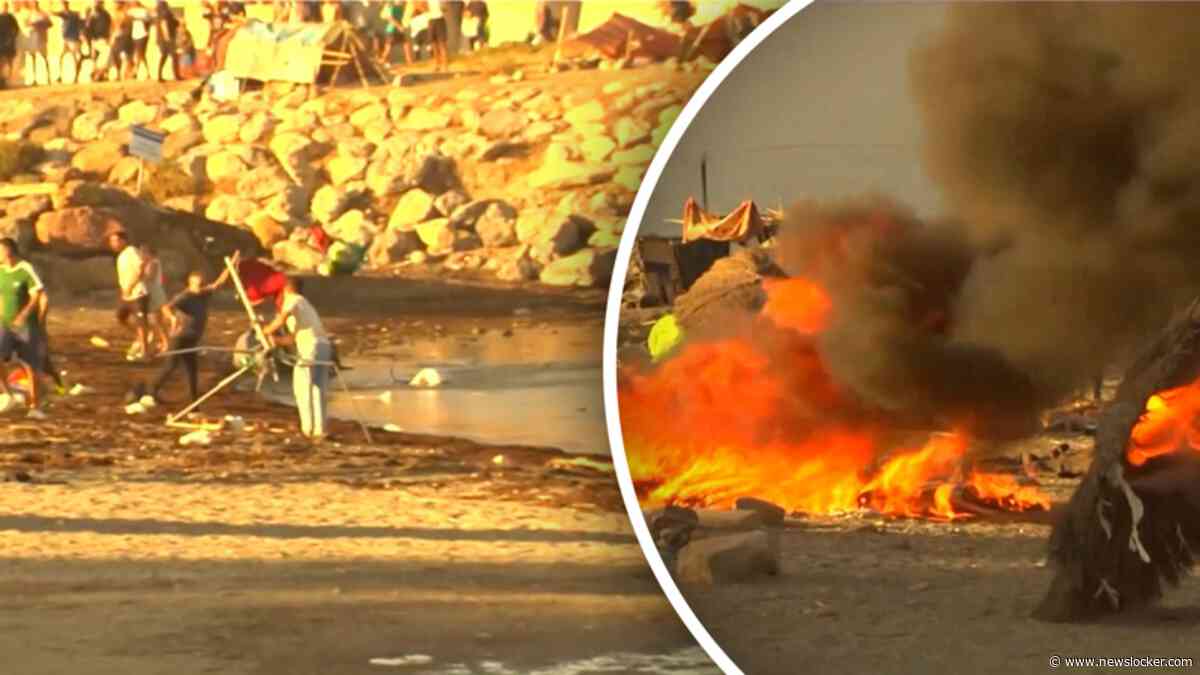 Inwoners van Spaance enclave Ceuta vernielen migrantenkamp na oplopende spanningen