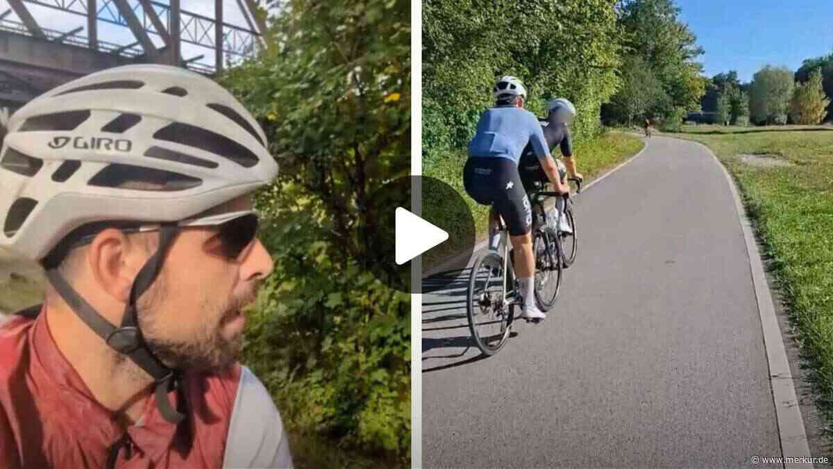 „Fahre nicht aggressiv, nur sehr überzeugt“: Münchner Rennradler macht Isar-Highway unsicher