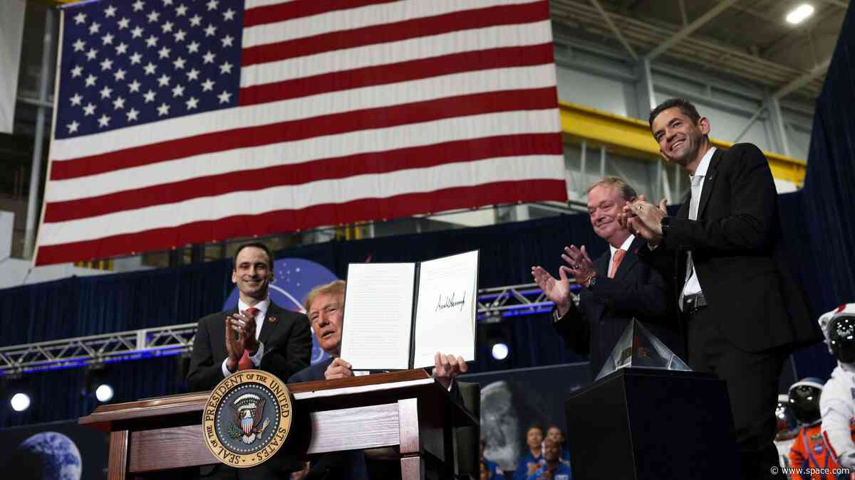 'It's going to be beautiful': President Trump signs order to create US Space Academy