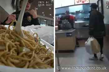 Wanted suspect arrested after cops spot him wandering into Panda Express during their lunch break